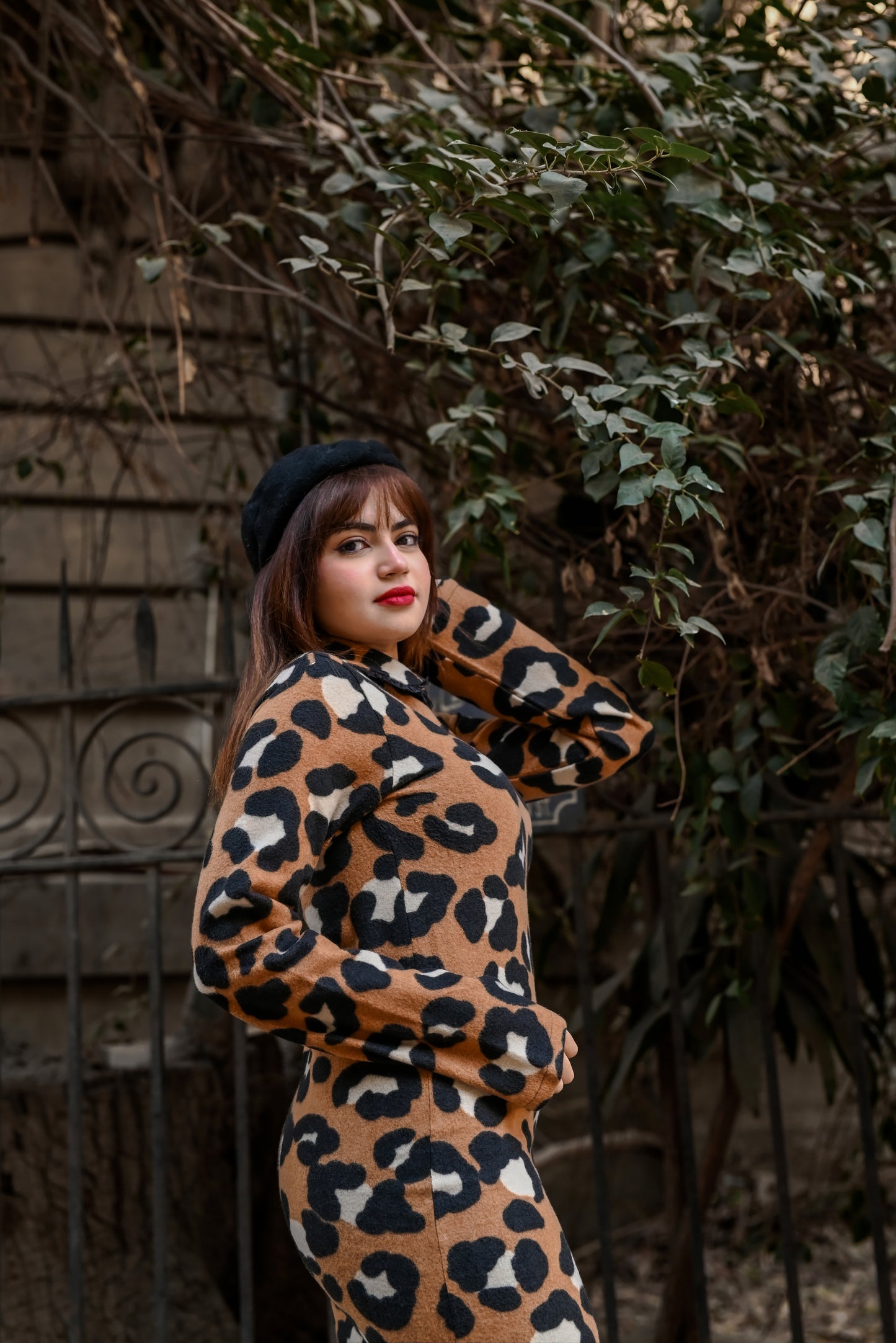 Timeless Leopard Dress - Camel