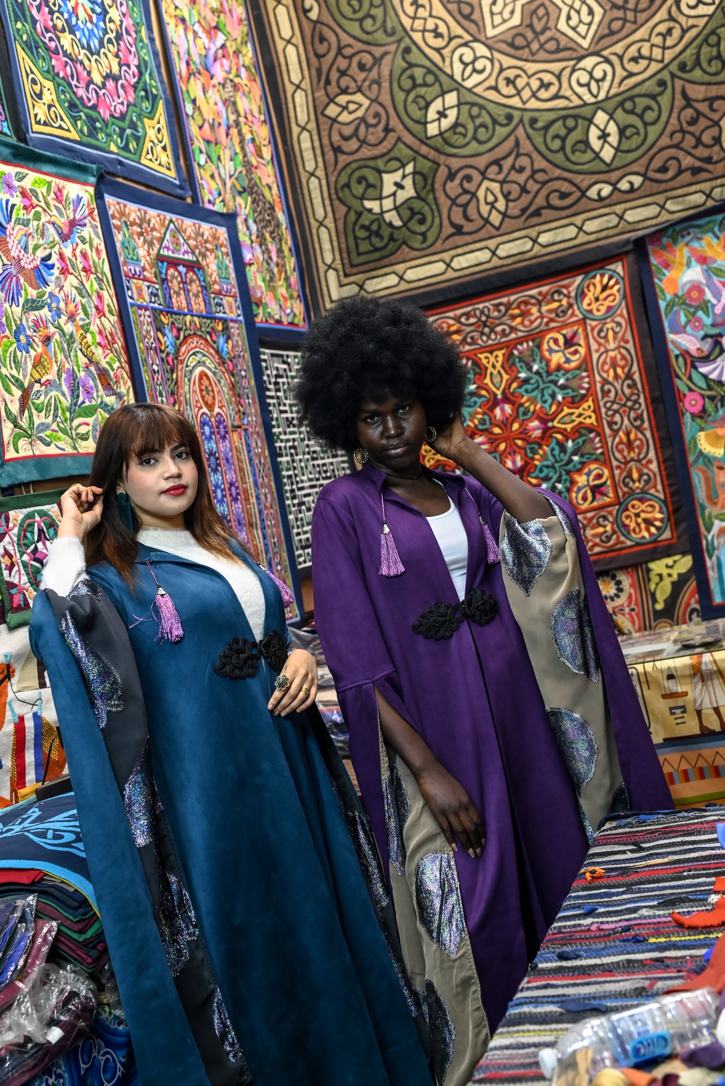 Royal Peacock Kaftan - Imperial Teal