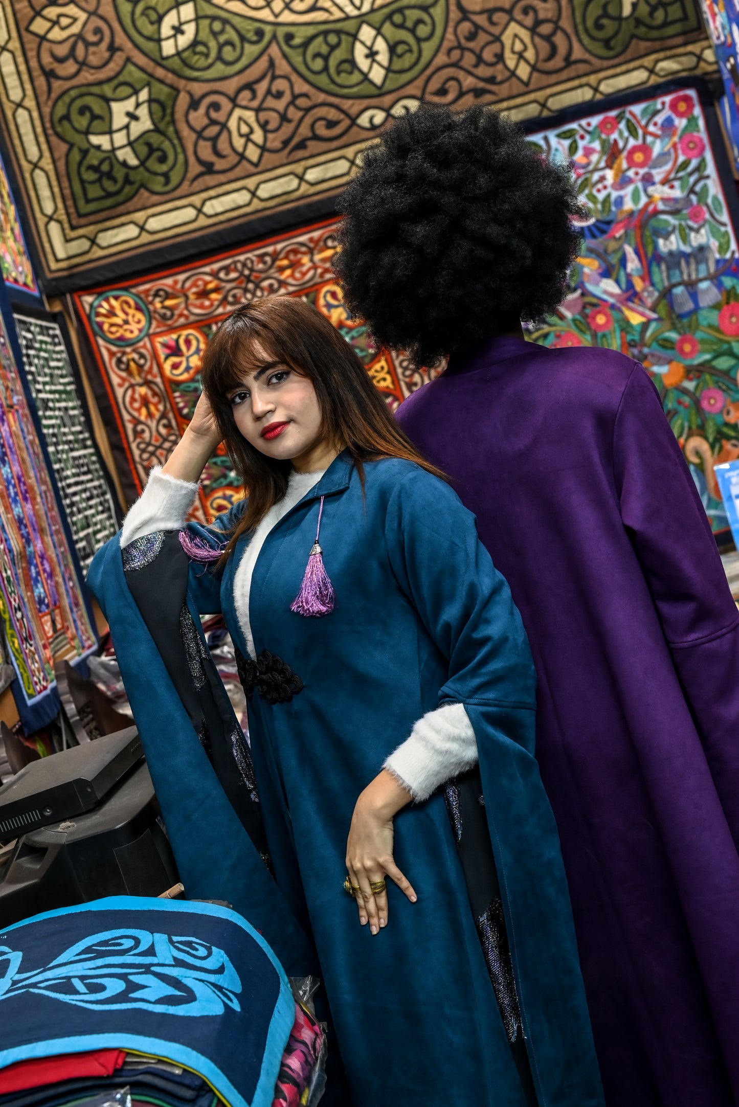 Royal Peacock Kaftan - Imperial Teal