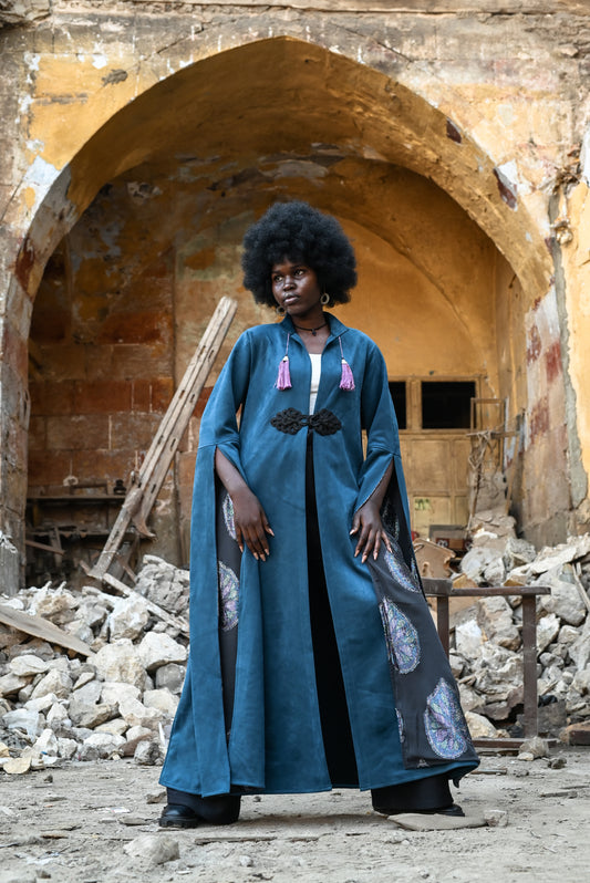 Royal Peacock Kaftan - Imperial Teal