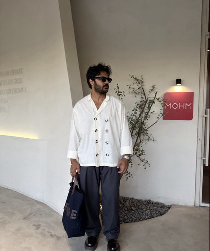 Sahara Blazer Shirt – Ivory