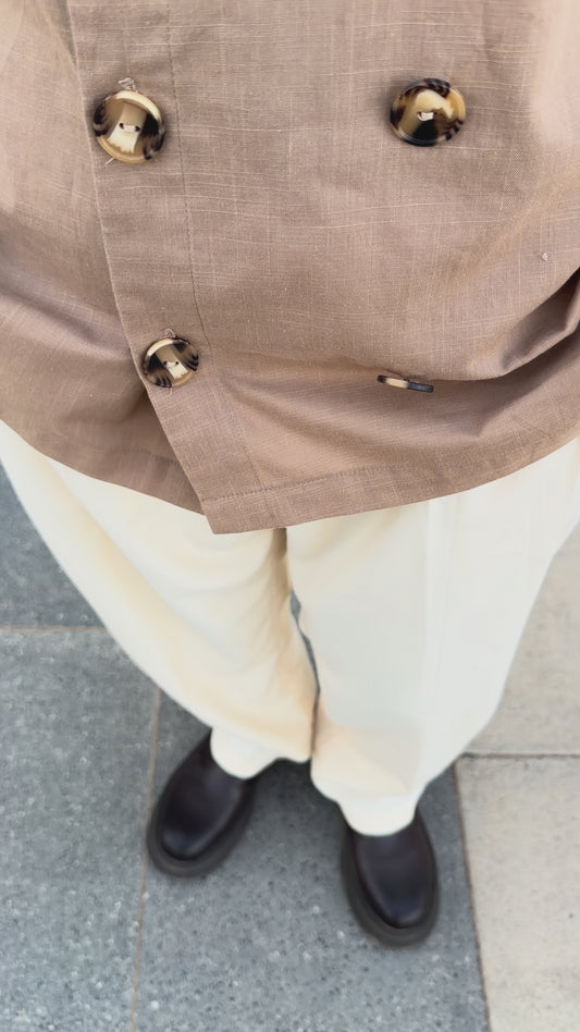 Sahara Blazer Shirt – Camel